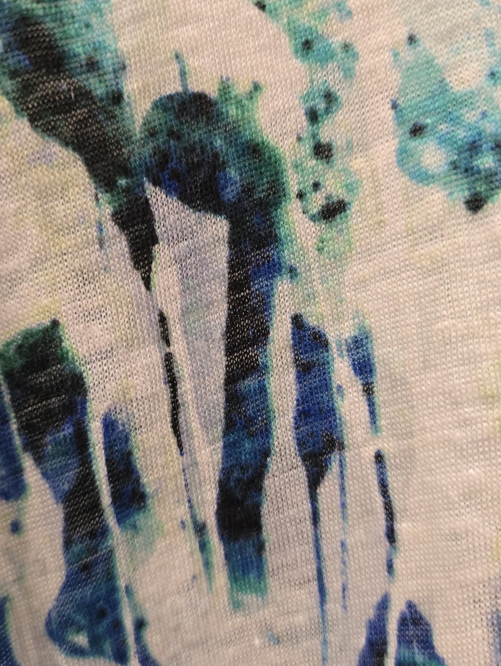 ๐7/25$ Cynthia Rowley Mixed Fabric Linen/Rayon Watercolor Flowey Tank - Picture 8 of 8
